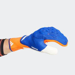 adidas Predator Pro Fingersave Goalkeeper Gloves Lucid Blue/Red/White