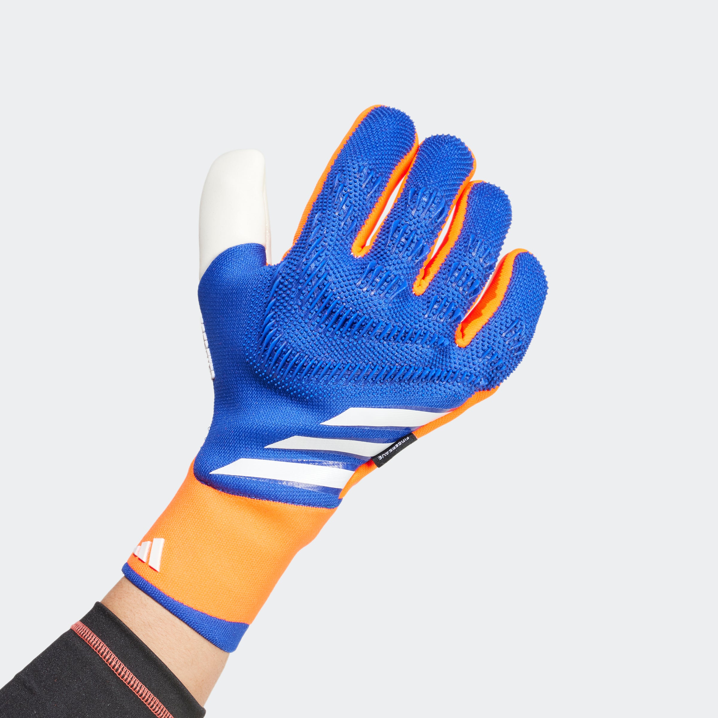 adidas Predator Pro Fingersave Goalkeeper Gloves Lucid Blue/Red/White