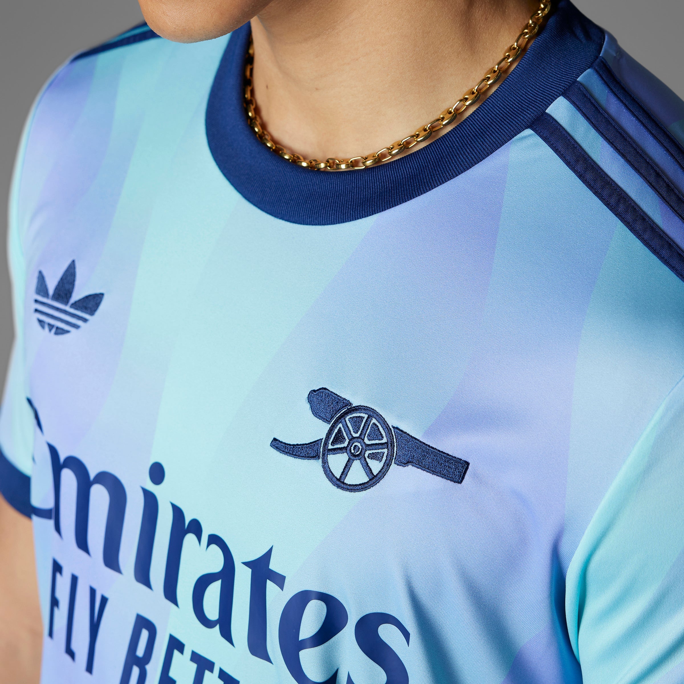adidas Men's Arsenal Third Jersey 24/25 Aqua/Purple