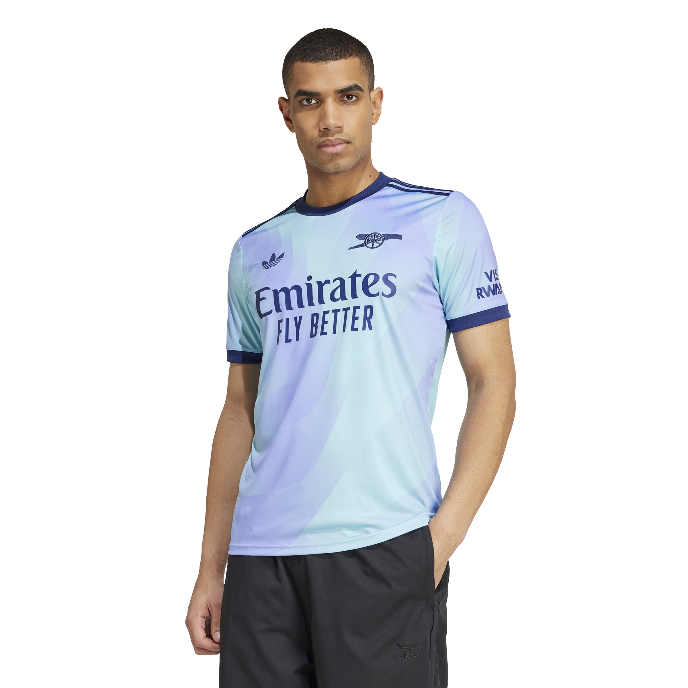 adidas Men's Arsenal Third Jersey 24/25 Aqua/Purple