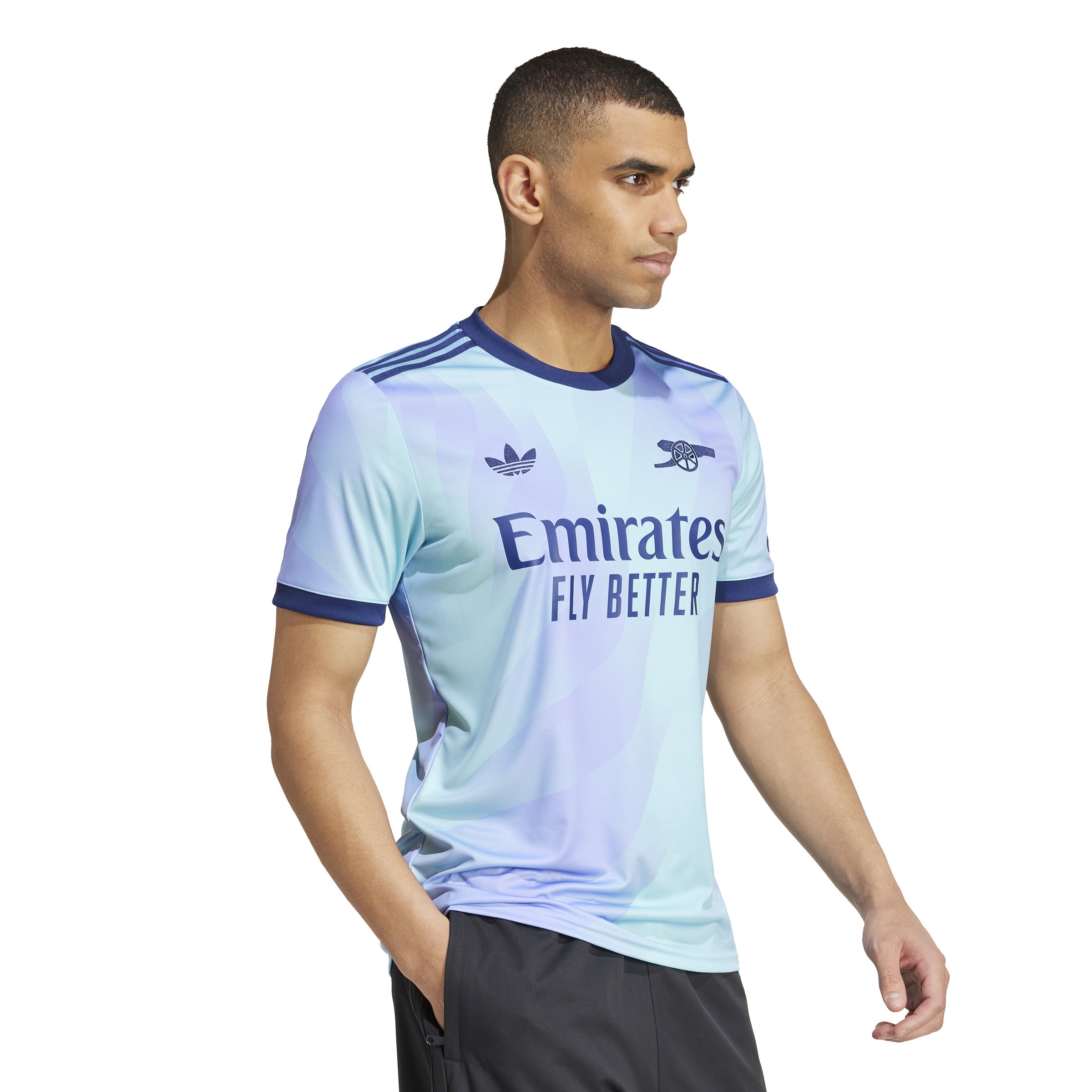 adidas Men's Arsenal Third Jersey 24/25 Aqua/Purple
