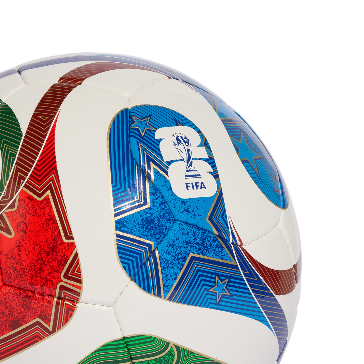 adidas World Cup 26 Trionda Pro Sala Soccer Ball - White/Blue/Red
