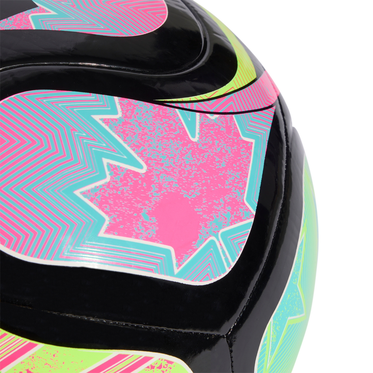 adidas World Cup 26 Trionda Pro Beach Soccer Ball - Black/Pink/Lemon