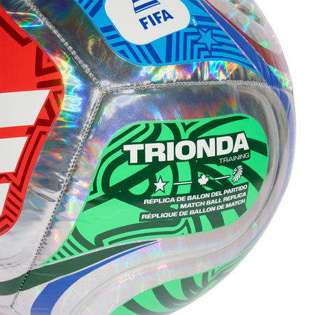 adidas World Cup 26 Trionda Training Foil Soccer Ball - Multicolor/White-Blue