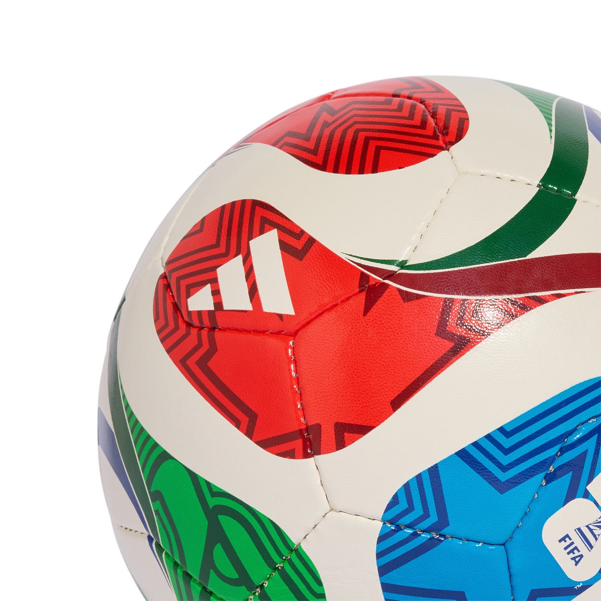 adidas World Cup 26 Trionda Training Sala Soccer Ball - White/Blue/Red