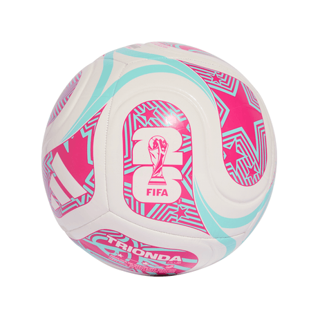 adidas World Cup 26 Trionda Club Soccer Ball - White/Pink