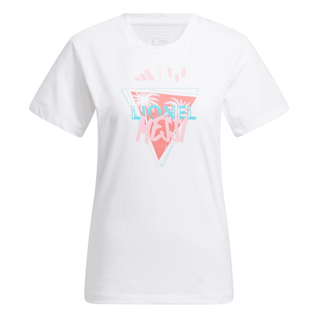 Camiseta adidas Triangle Palms para Mujer - Blanco