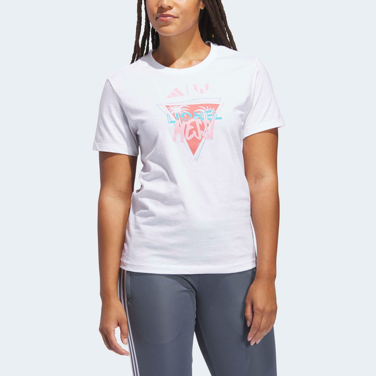 adidas SS Triangle Palms Mujer Blanco