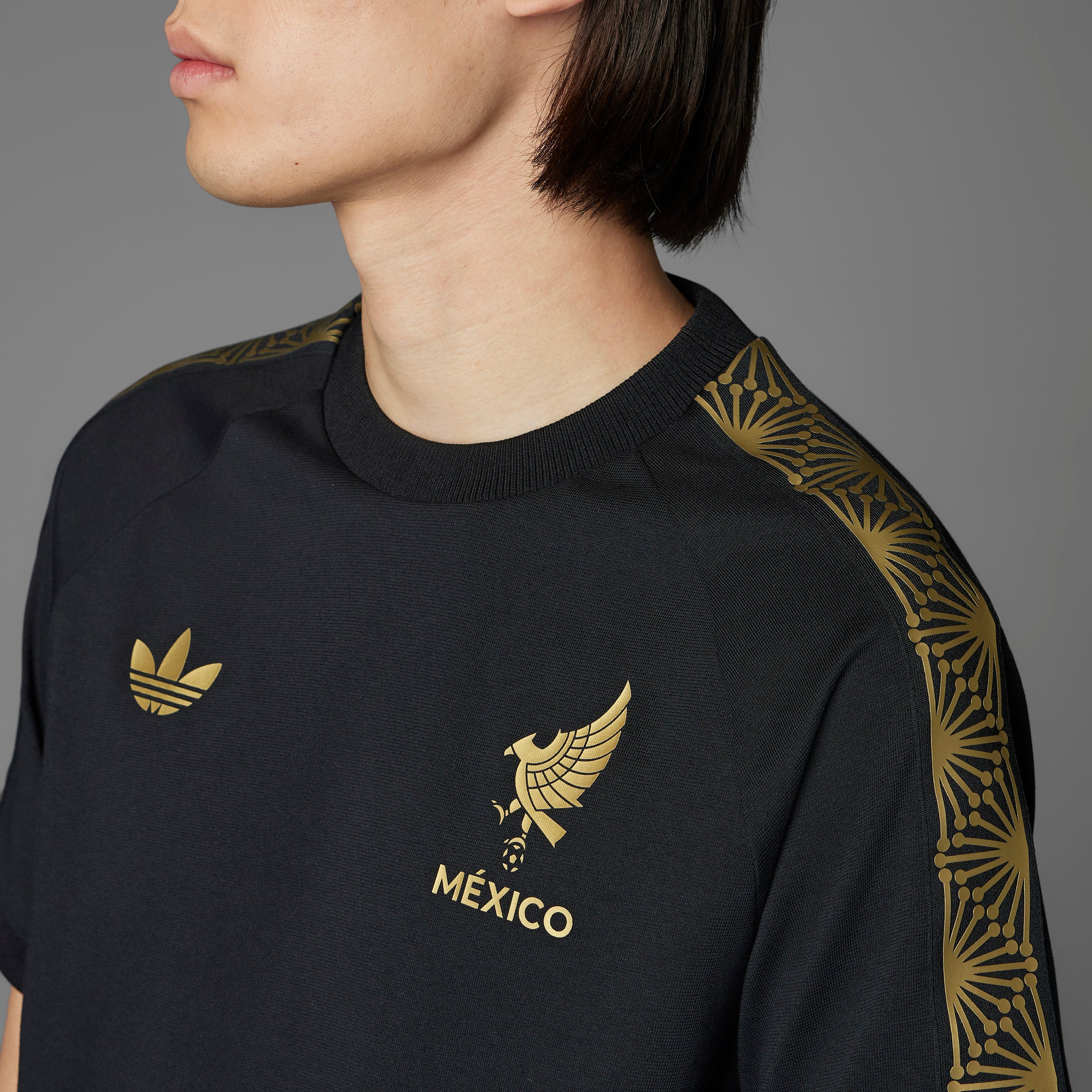 adidas Mexico Gold T-Shirt Black