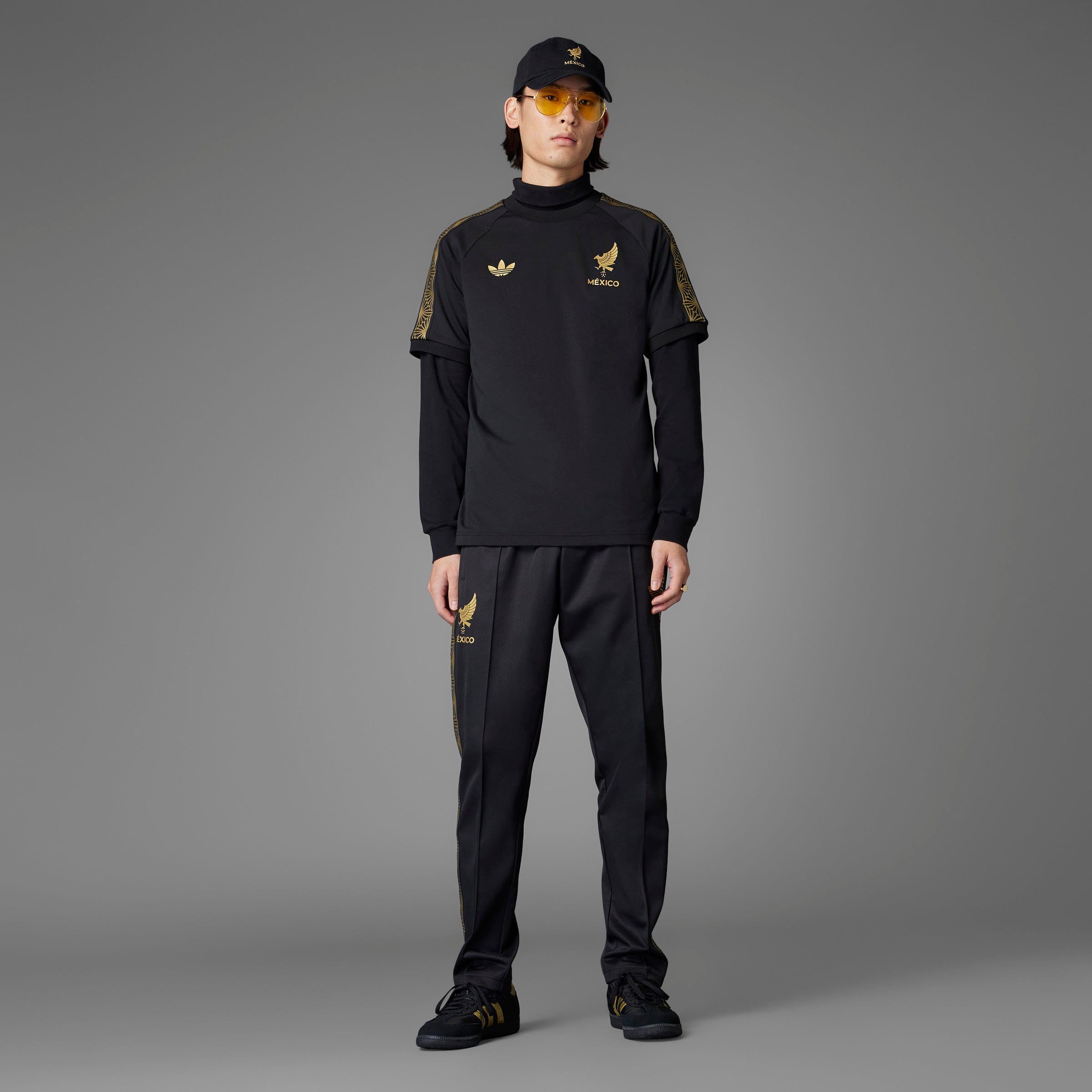 adidas Mexico Gold T-Shirt Black