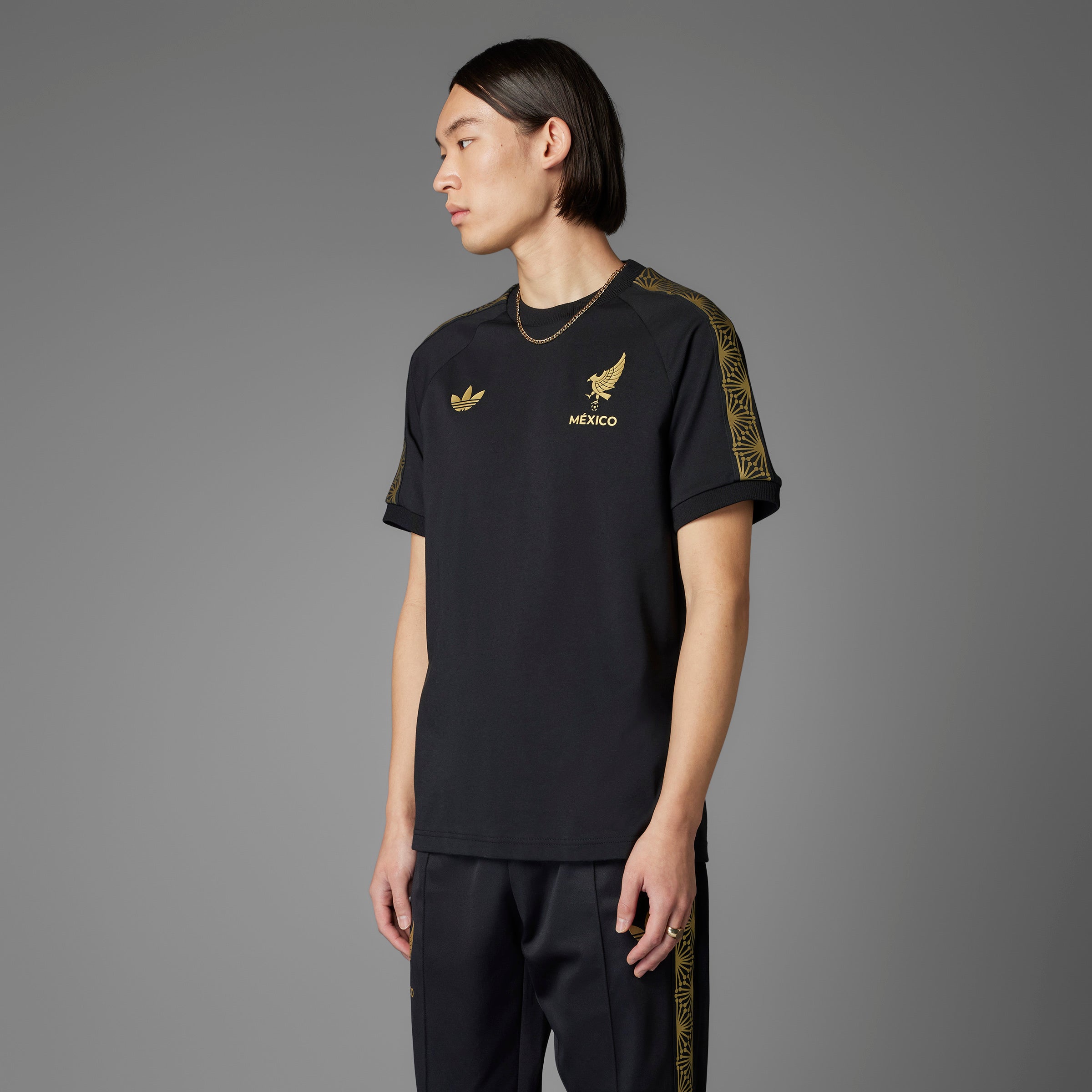 adidas Mexico Gold T-Shirt Black