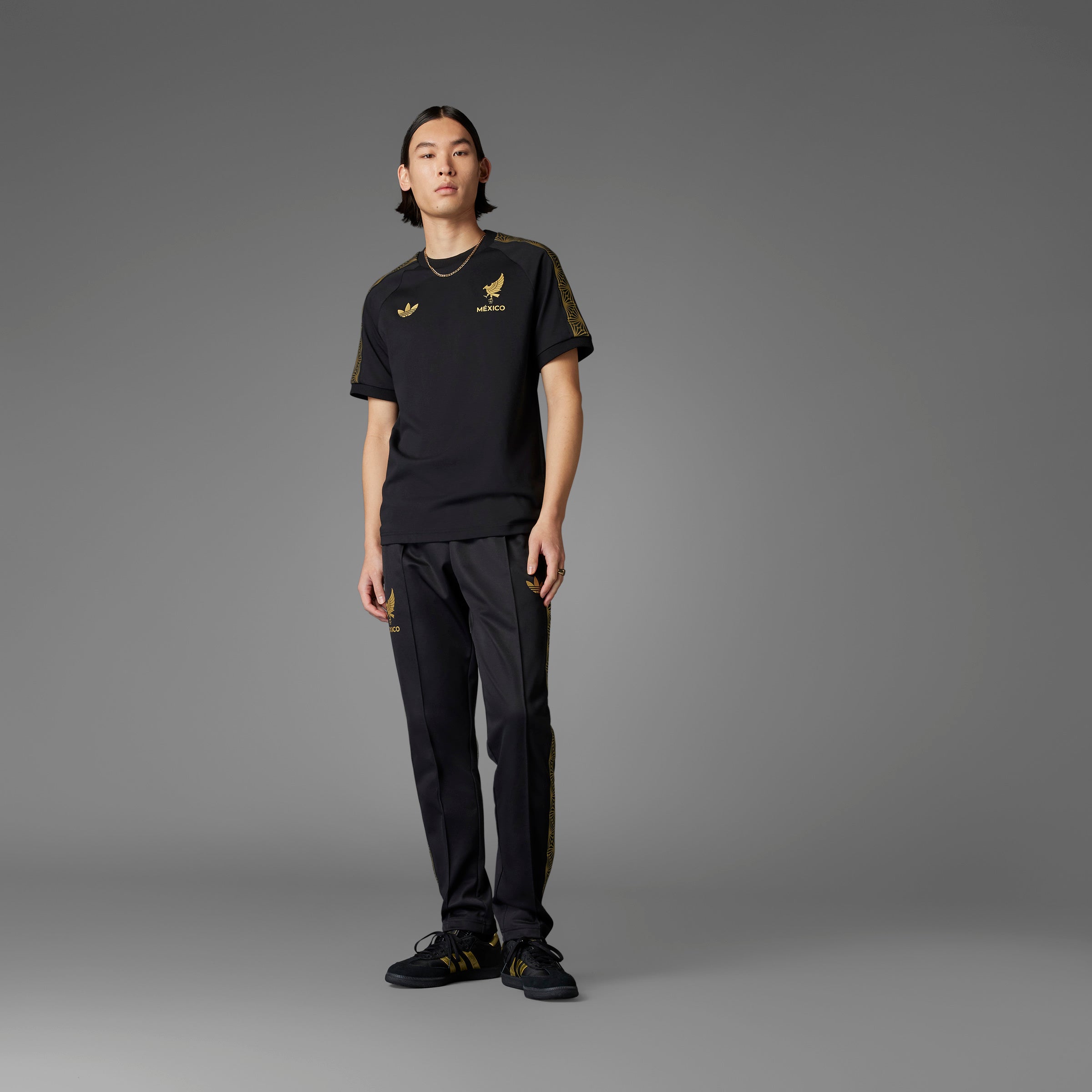 adidas Mexico Gold T-Shirt Black