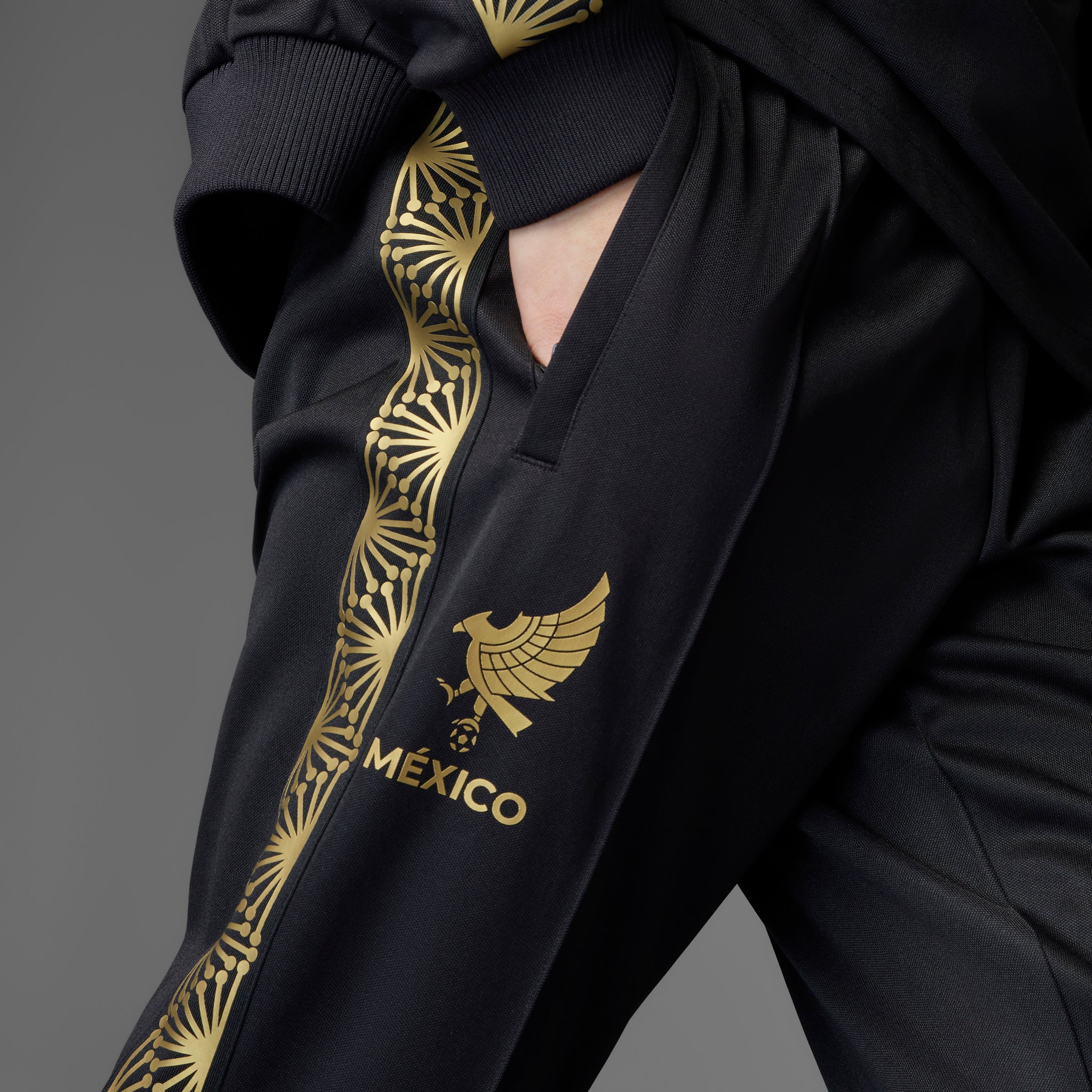adidas Mexico Gold Track Pants Black