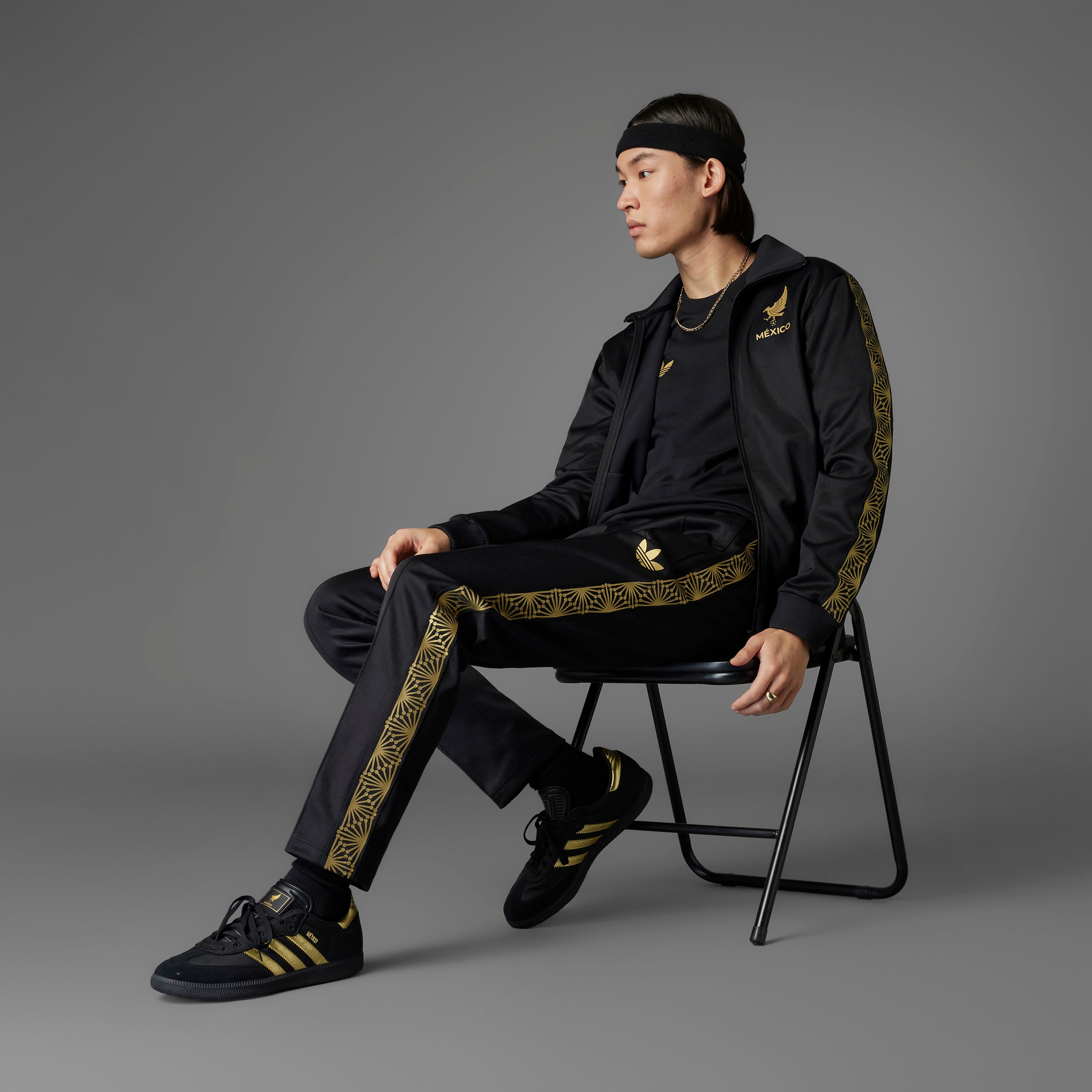adidas Mexico Gold Track Pants Black