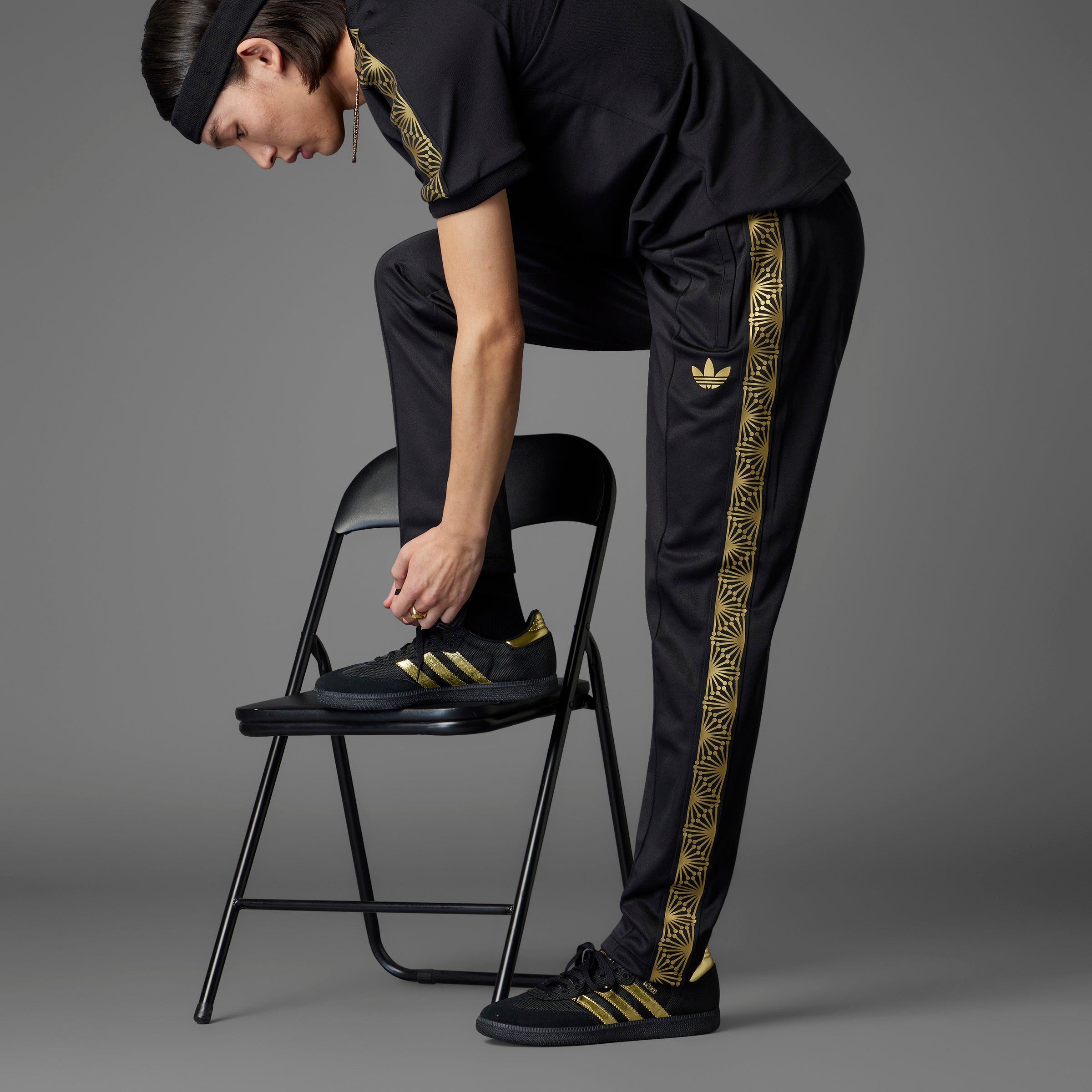 adidas Mexico Gold Track Pants Black