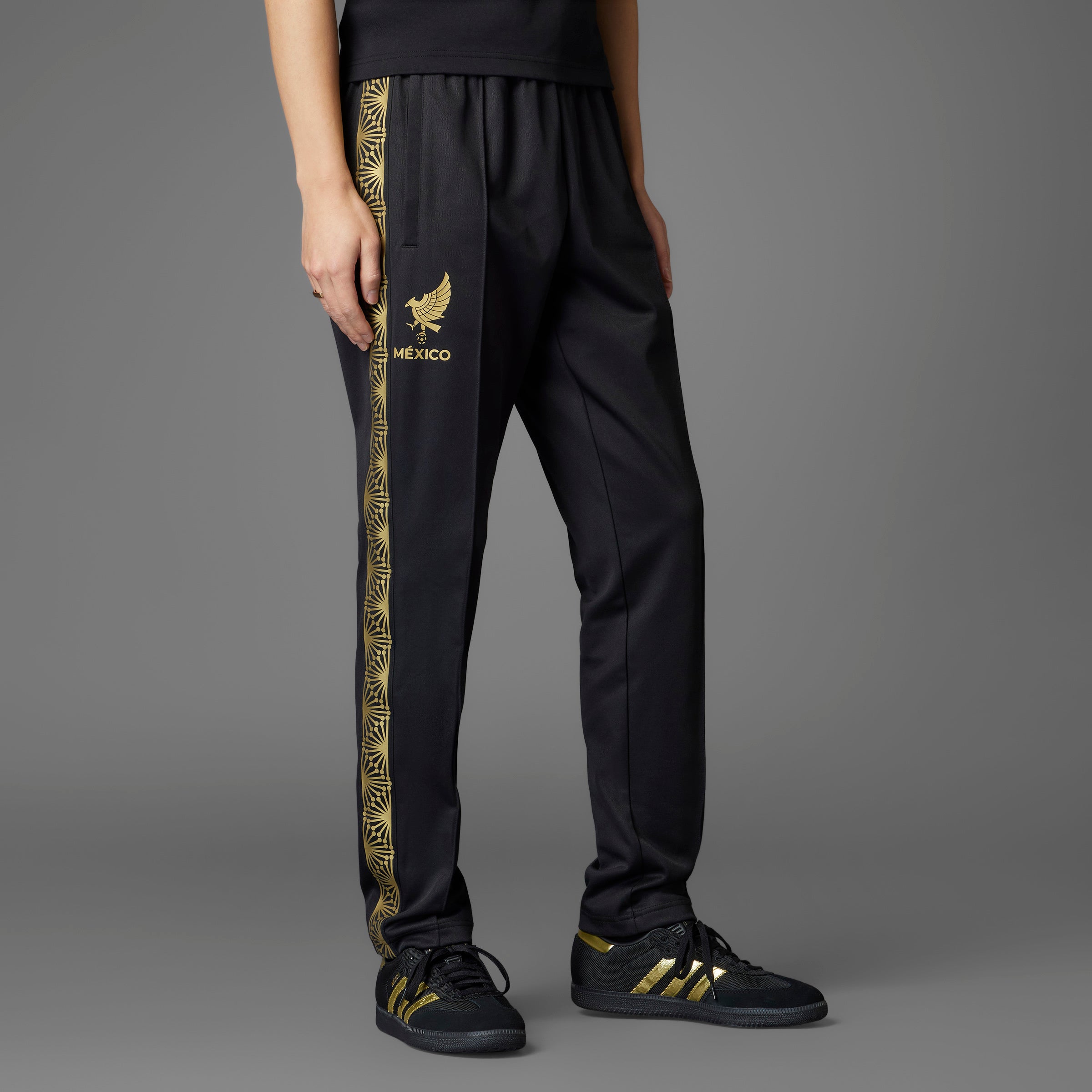 adidas Mexico Gold Track Pants Black