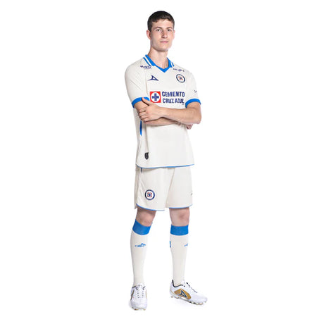 Pirma Cruz Azul Away Men's Soccer Jersey 26/27 - Grey/Navy Blue