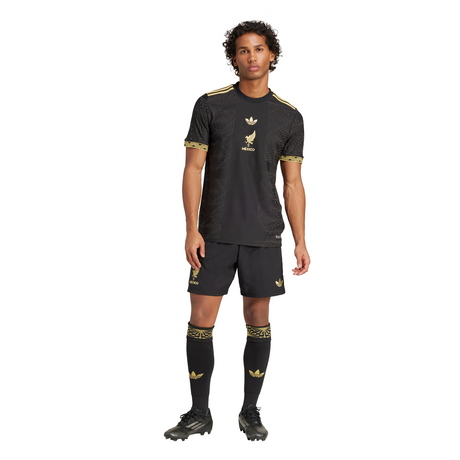 adidas Mexico 25 Gold Men's Soccer Shorts - Black