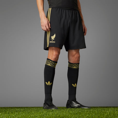 adidas Mexico 25 Gold Men's Soccer Shorts - Black