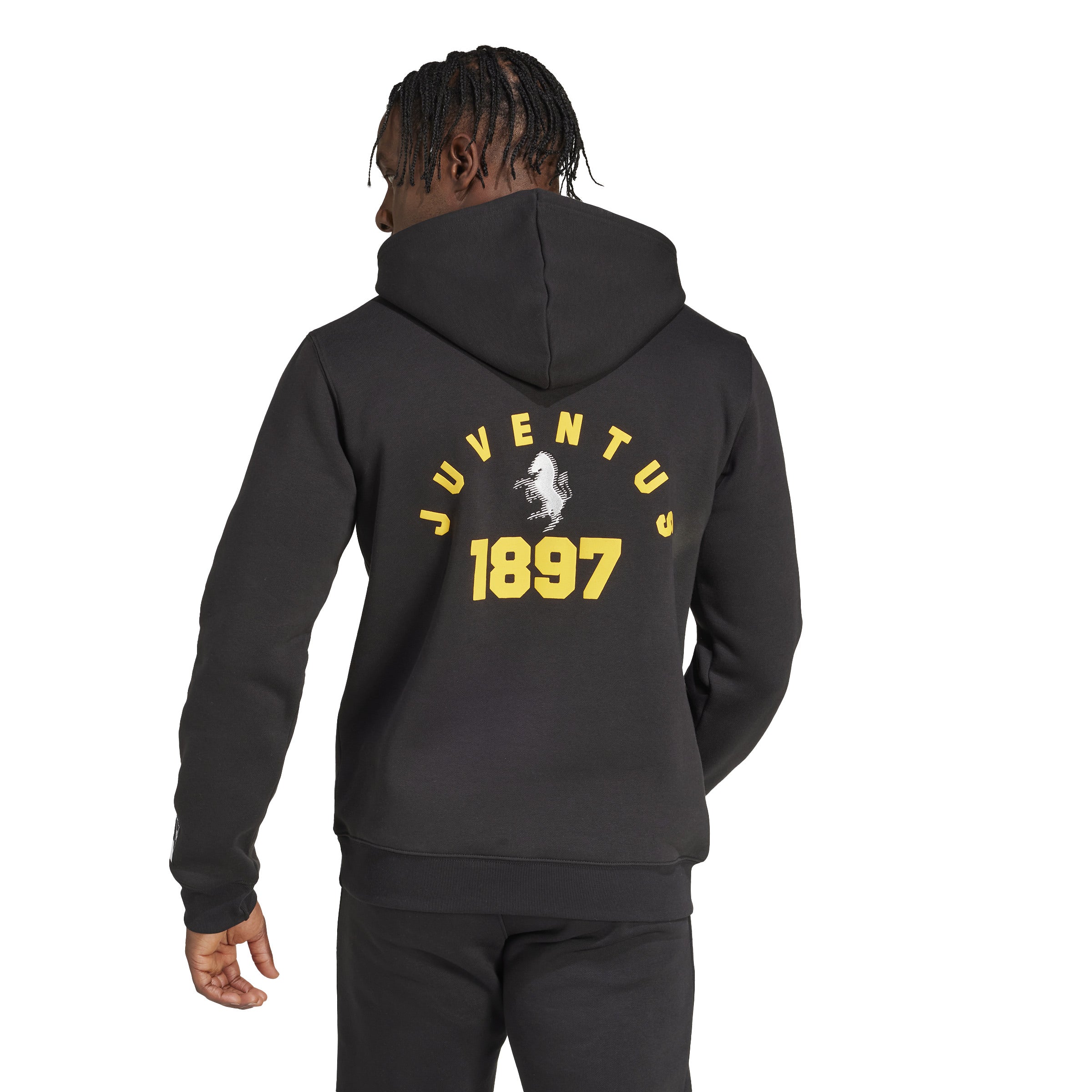 Sudadera con capucha adidas Juventus VRCT negra y dorada