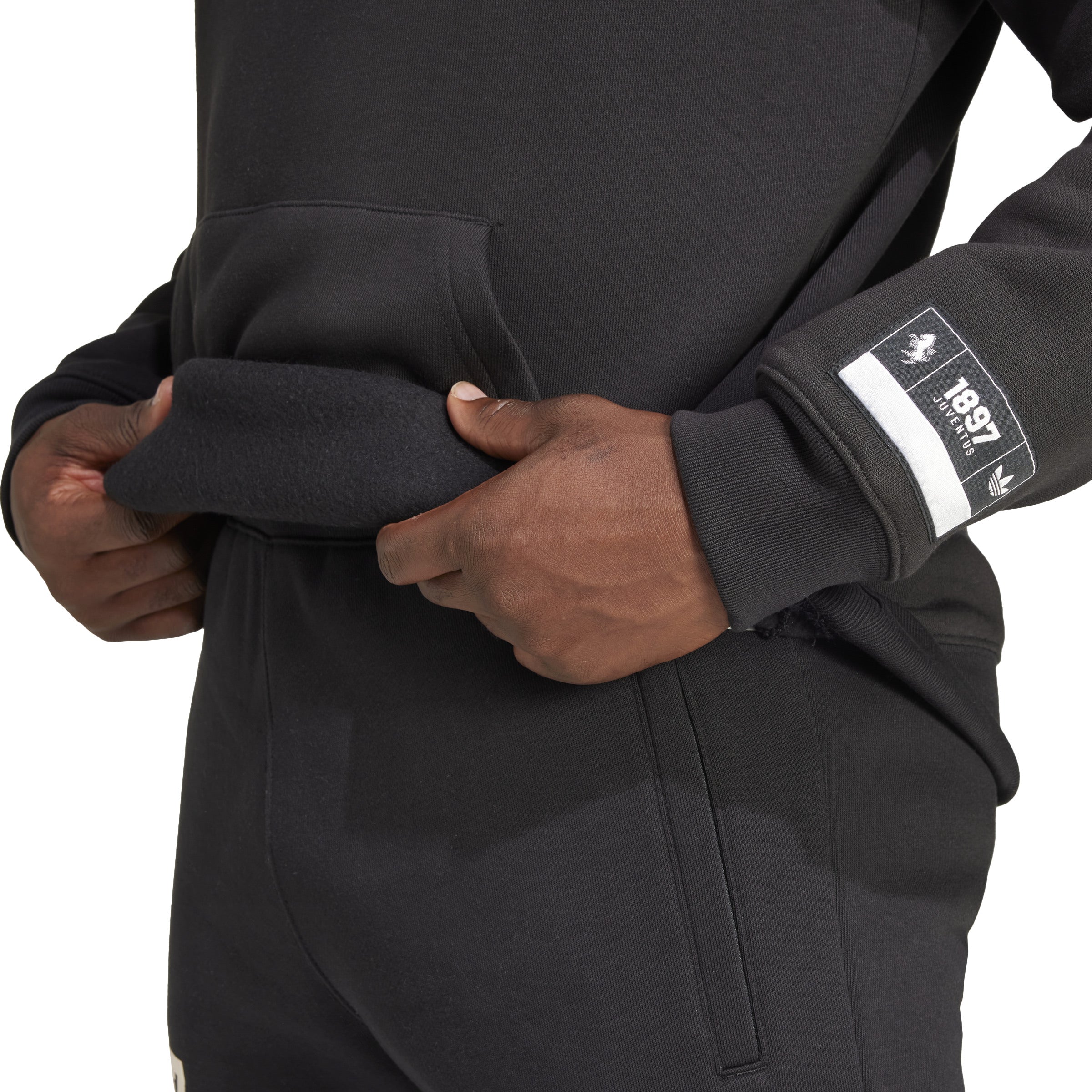 Sudadera con capucha adidas Juventus VRCT negra y dorada
