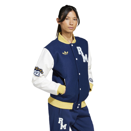 adidas Real Madrid Varsity Jacket - Team Blue