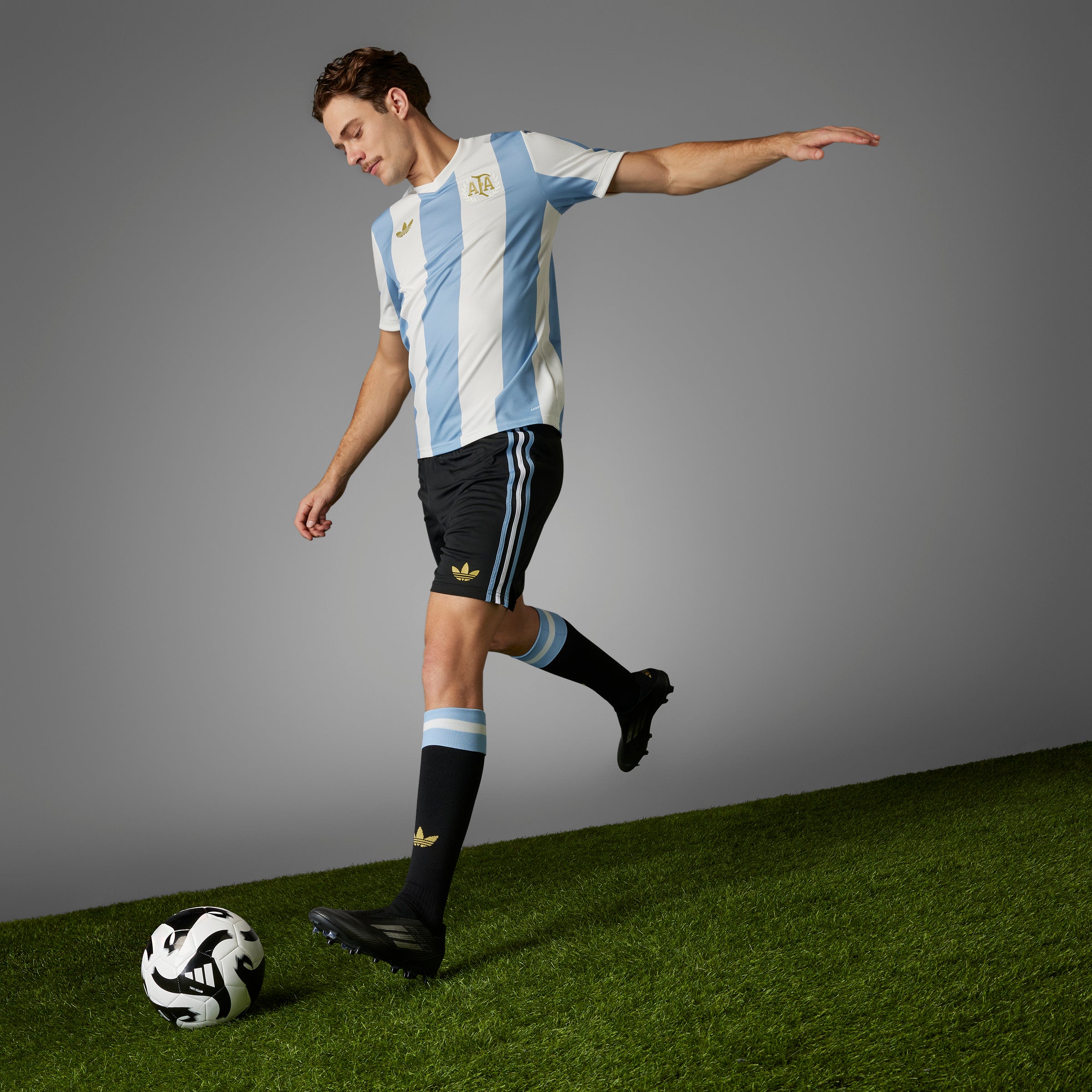 Camiseta adidas Argentina Aniversario 24/25 Celeste/Blanco