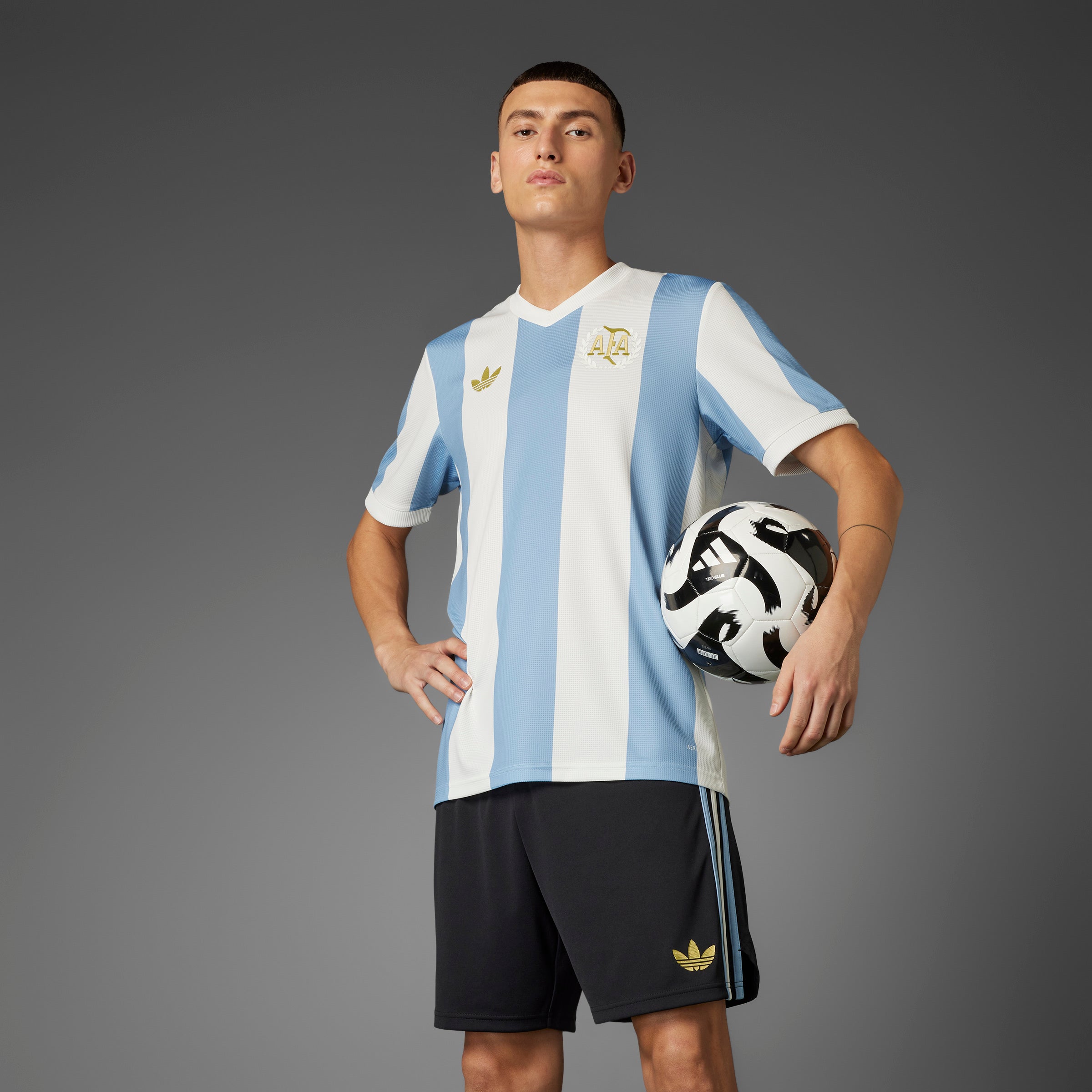 Camiseta adidas Argentina Aniversario 24/25 Celeste/Blanco