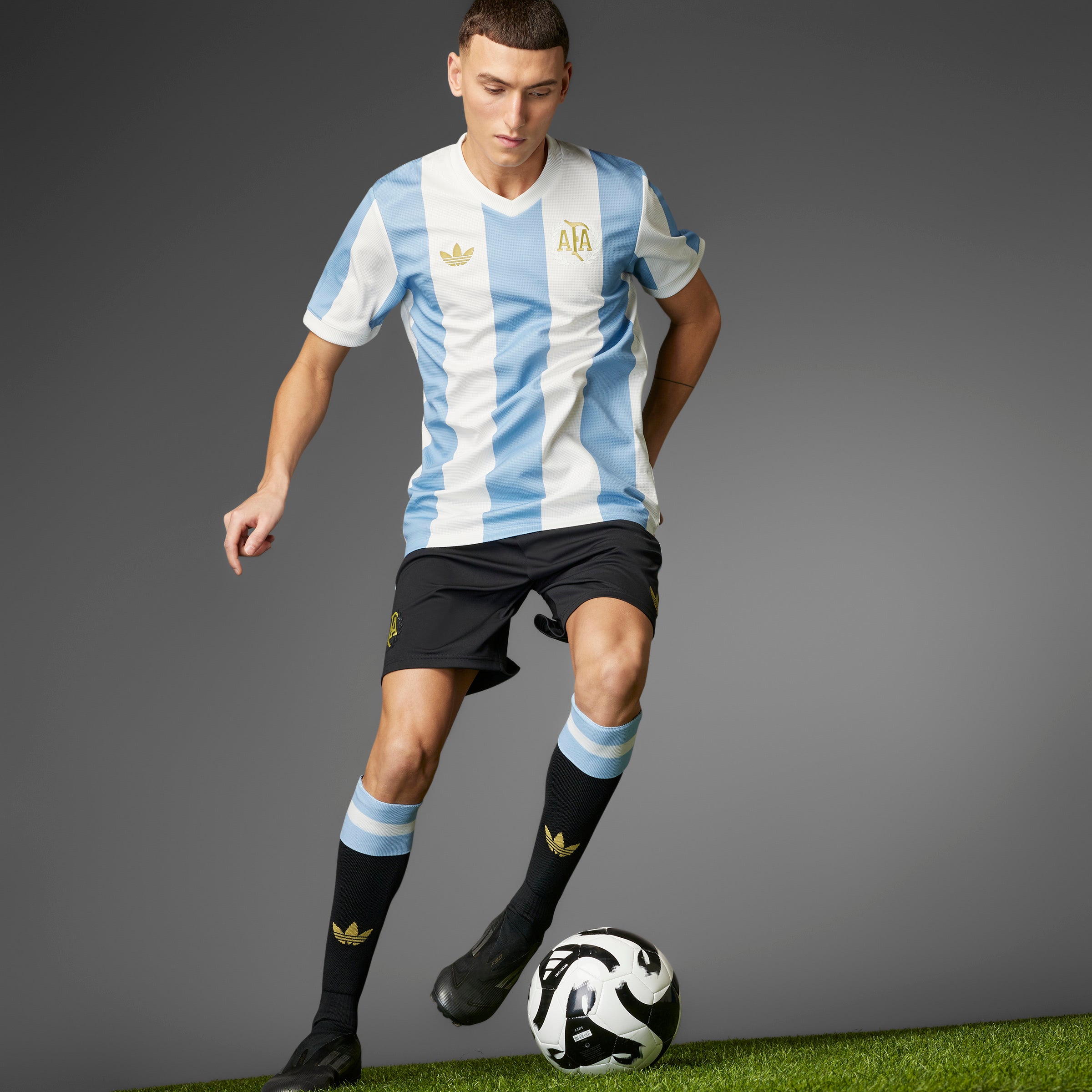 Camiseta adidas Argentina Aniversario 24/25 Celeste/Blanco