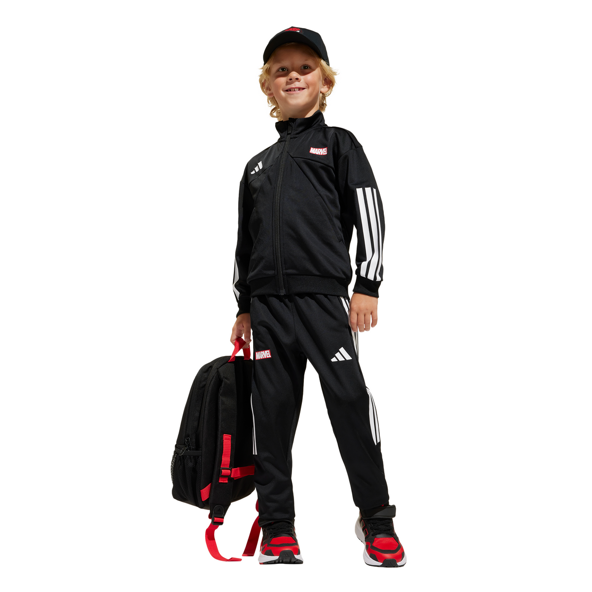 adidas Marvel Spider-Man Youth Tiro Suit - Black/White