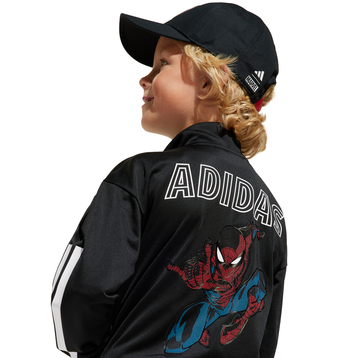 adidas Marvel Spider-Man Youth Tiro Suit - Black/White