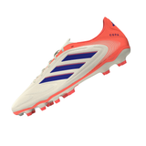 Tacos de fútbol adidas Copa Pure III League FG/MG para hombre - Blanco/Azul/Naranja