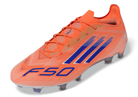Botas de fútbol adidas F50 Elite FG para hombre - Naranja/Azul/Blanco