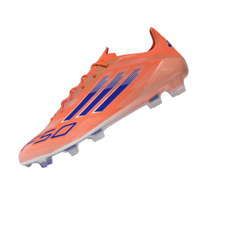 Botas de fútbol adidas F50 Elite FG para hombre - Naranja/Azul/Blanco