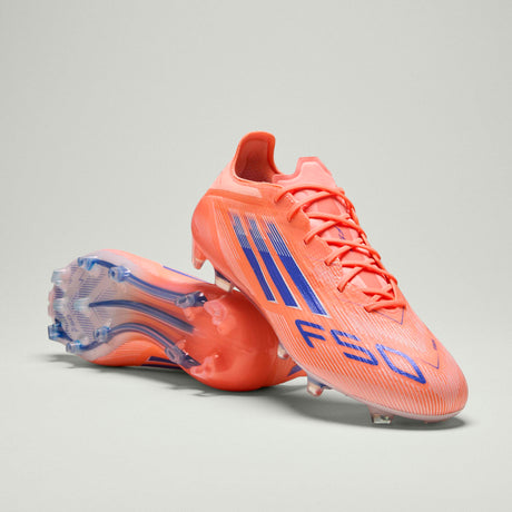 Botas de fútbol adidas F50 Elite FG para hombre - Naranja/Azul/Blanco
