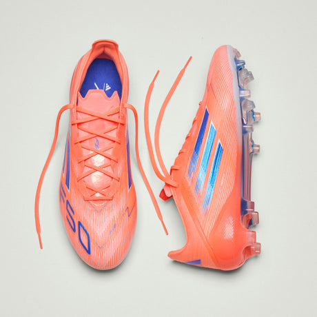 Botas de fútbol adidas F50 Elite FG para hombre - Naranja/Azul/Blanco