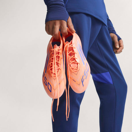 Botas de fútbol adidas F50 Elite FG para hombre - Naranja/Azul/Blanco