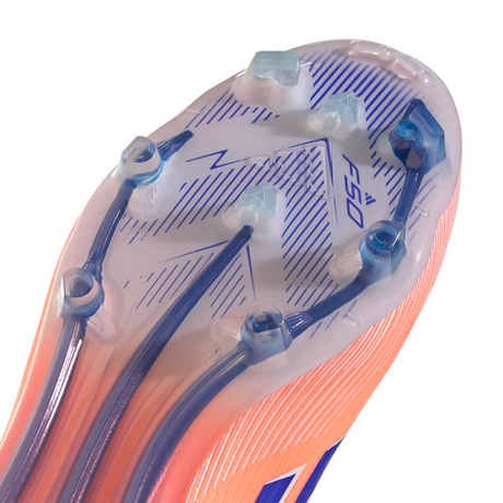 Botas de fútbol adidas F50 Elite FG para hombre - Naranja/Azul/Blanco