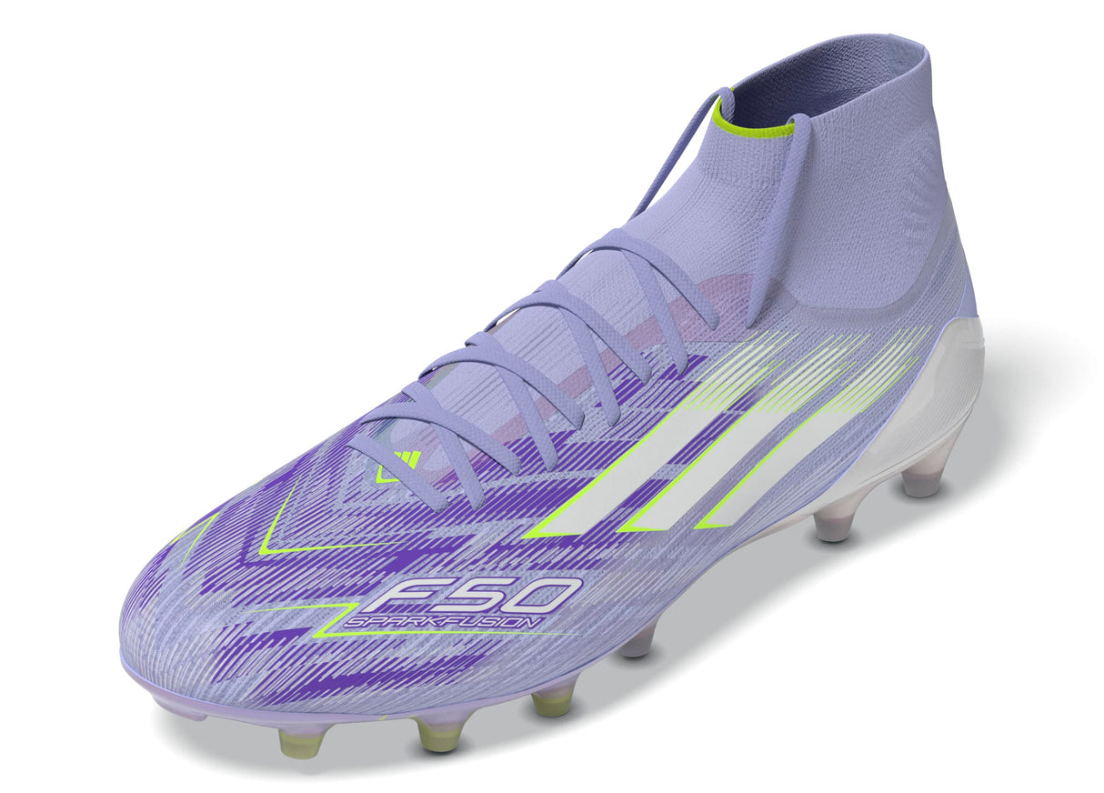 adidas F50 Sparkfusion Elite Mid Firm Ground/Artificial Women's Soccer Cleats- Vioton/Lemon
