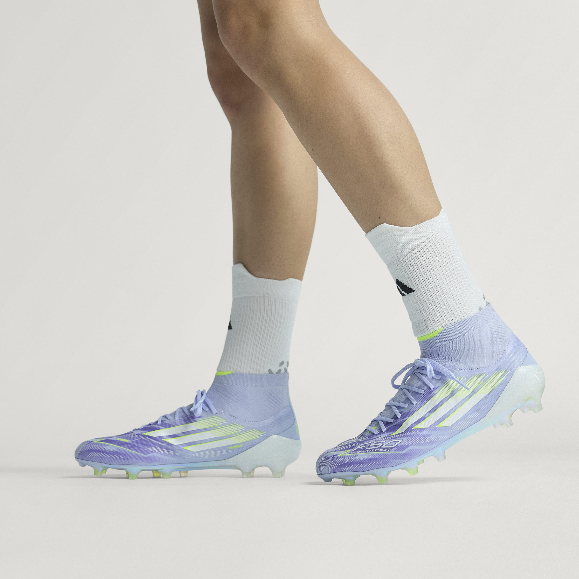 adidas F50 Sparkfusion Elite Mid Firm Ground/Artificial Women's Soccer Cleats- Vioton/Lemon