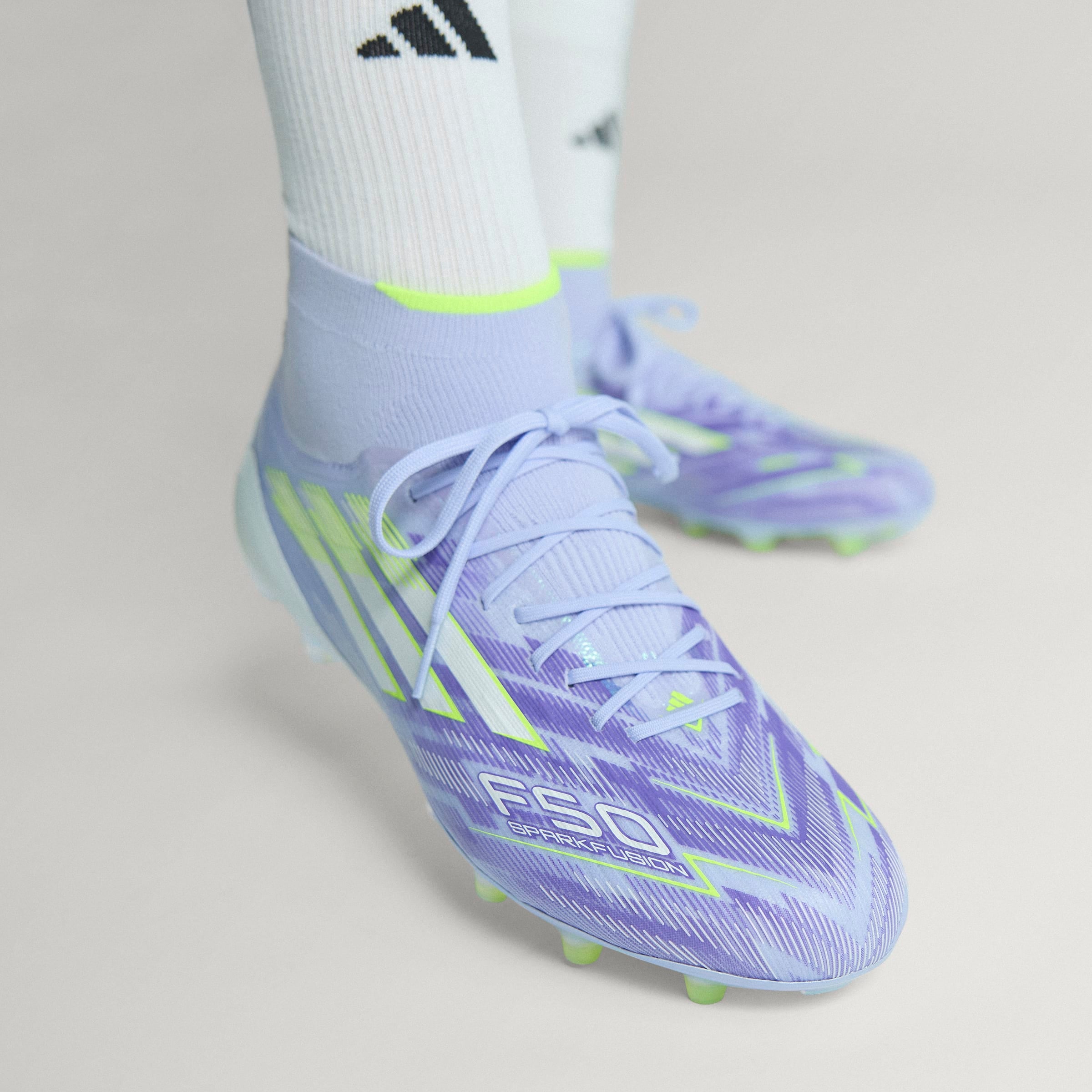 adidas F50 Sparkfusion Elite Mid Firm Ground/Artificial Women's Soccer Cleats- Vioton/Lemon