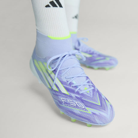 adidas F50 Sparkfusion Elite Mid Firm Ground/Artificial Women's Soccer Cleats- Vioton/Lemon