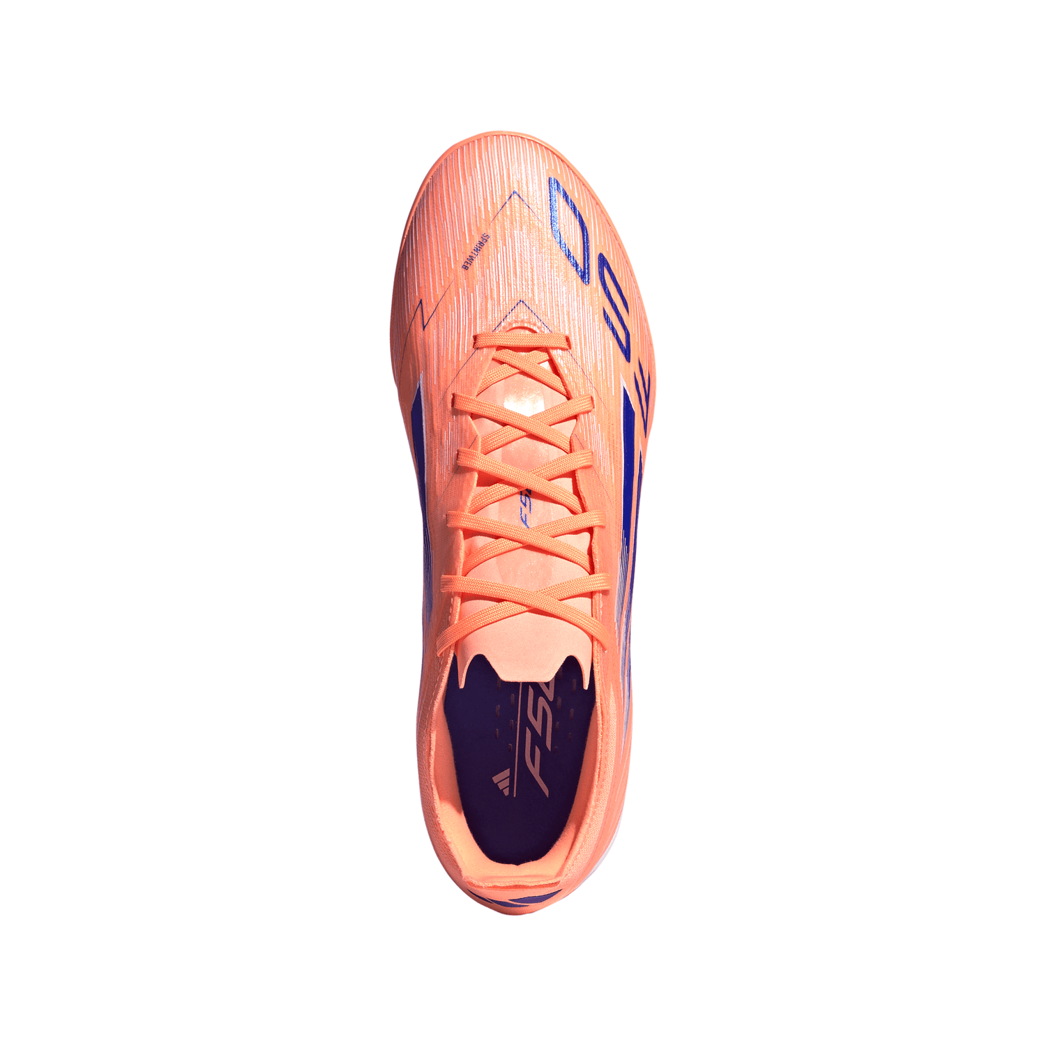 Botines de fútbol adidas F50 Pro TF para hombre - Naranja/Azul/Blanco
