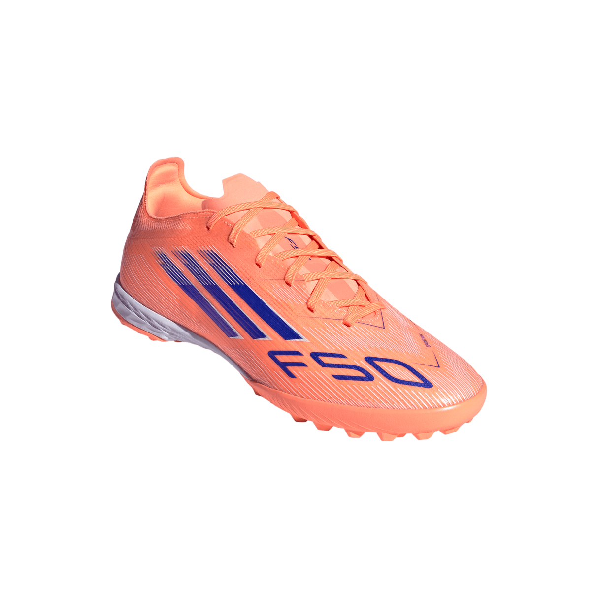 Botines de fútbol adidas F50 Pro TF para hombre - Naranja/Azul/Blanco