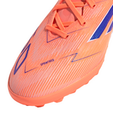 Botines de fútbol adidas F50 Pro TF para hombre - Naranja/Azul/Blanco