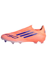 adidas F50 League Laceless FG/MG Men's Soccer Cleats - Orange/Blue/White