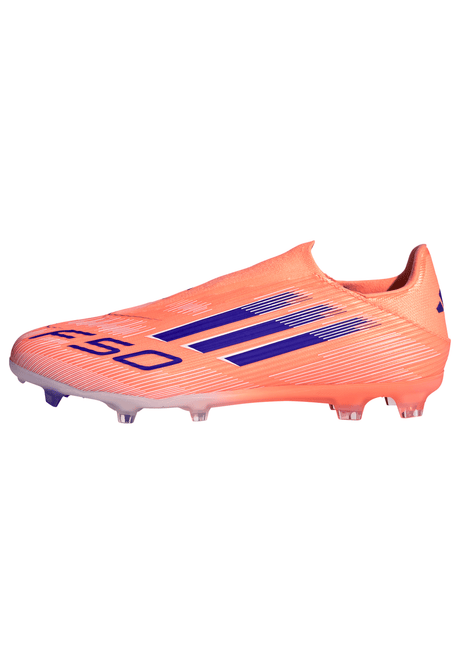 adidas F50 League Laceless FG/MG Men's Soccer Cleats - Orange/Blue/White