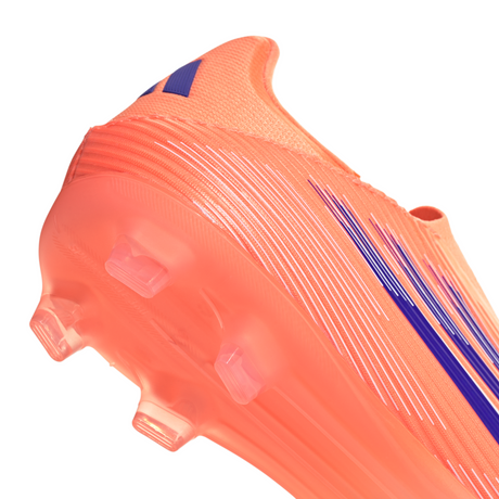 adidas F50 League Laceless FG/MG Men's Soccer Cleats - Orange/Blue/White