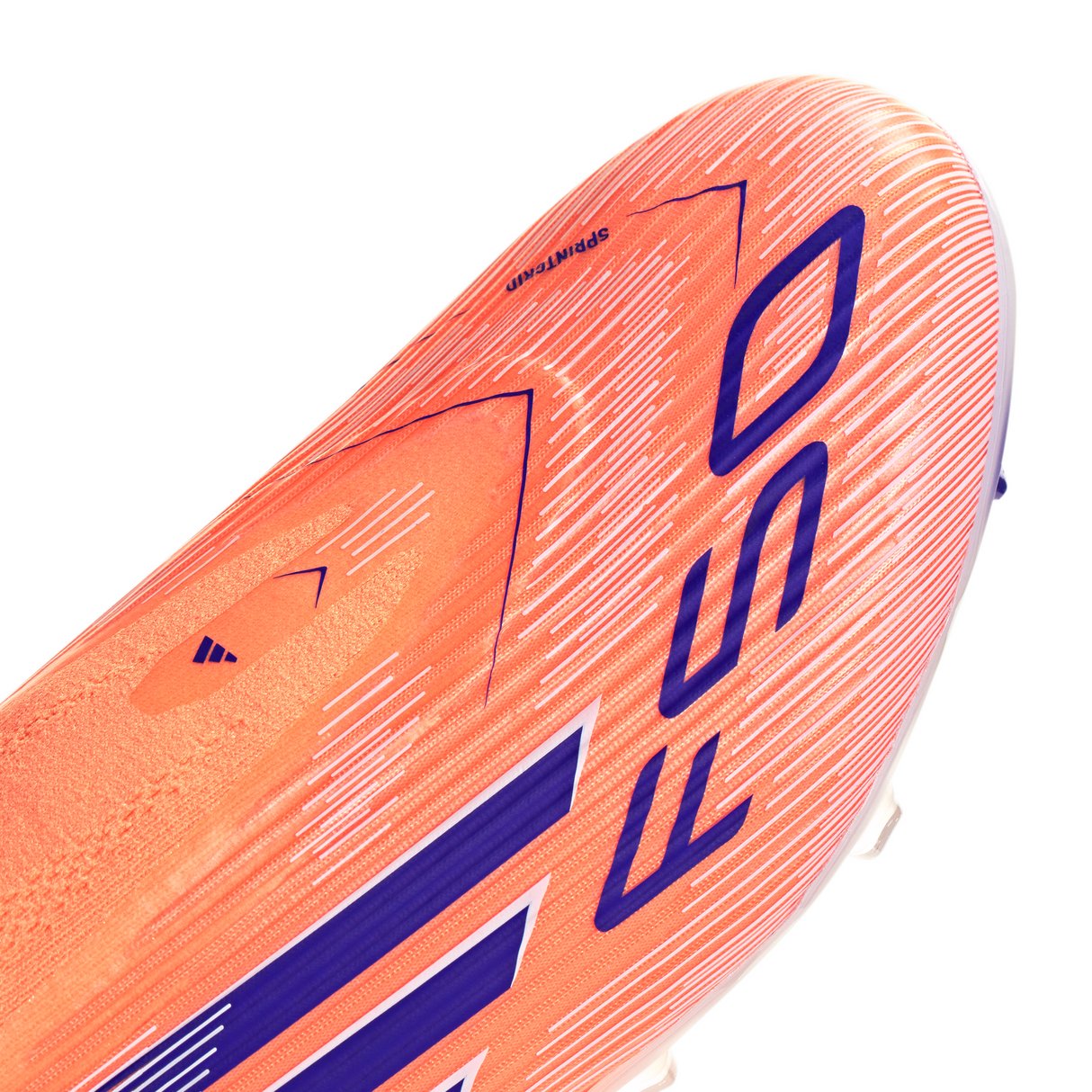 adidas F50 League Laceless FG/MG Men's Soccer Cleats - Orange/Blue/White