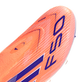 adidas F50 League Laceless FG/MG Men's Soccer Cleats - Orange/Blue/White